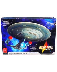 1987 Skill 2 Model Kit U.S.S. Enterprise NCC-1701-C 1/1400 Scale Star Trek Model by AMT
