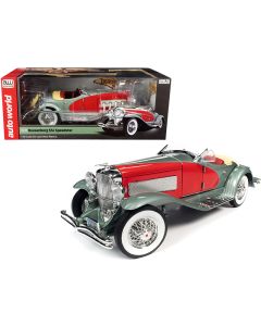 1935 Duesenberg SSJ Speedster 1/18 Diecast Model Car Green Metallic by Auto World