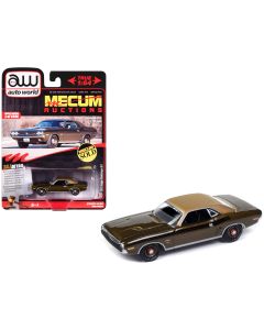1971 Dodge Challenger R/T 1/64 Diecast Dark Gold Metallic Gold Roof Limited Edition