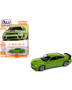 2023 Dodge Charger R/T Scat Pack 1/64 Diecast Model Car Sublime Green Metallic