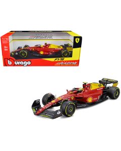 2022 Ferrari F1-75 #55 Carlos Sainz Diecast Model Car 1/18 Bburago F1 Series