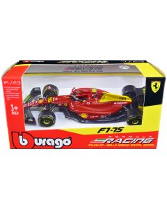 2022 Ferrari F1-75 #55 Carlos Sainz Diecast Model Car 1/43 Bburago F1 Racing