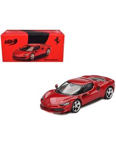2023 Ferrari 296 GTB 1/64 Diecast Model Car Rosso Imola Red by BBR