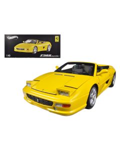 Ferrari 1995 F355 Spider Convertible Yellow Elite 1/18 Diecast Model Hot Wheels