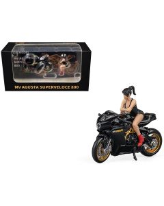 2023 MV Agusta Superveloce 800 Motorcycle Black & Gold + 1/64 Diecast Model