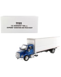 2023 Kenworth T280 Diecast Model Blue & White Transport Series 1/32 by Diecast Masters