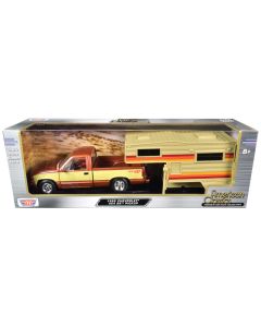 1992 Chevrolet 454 SS Pickup Truck Diecast Model 1/24 Copper Metallic Camper Shell