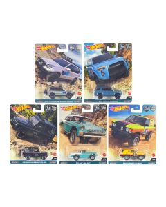 2023 Hot Wheels Off Road 5-Piece Diecast Model Car Set - Car Culture Series