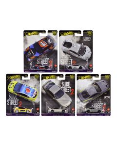 2024 Hot Wheels Diecast Model Cars - Slide Street 2 Car Culture 5-Piece Set