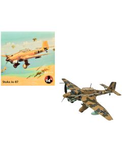 1941 Junkers Ju 87R Trop Stuka Bomber Diecast Model - Immelmann 6./StG 2 Libya, 1/72 Scale