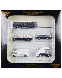 2023 Gemini 200 Airport Service Vehicles Set of 5 Diecast Models