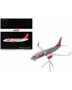 2023 Boeing 737-300 Jet2 G-GDFG Diecast Model Airplane 1/200 Gemini 200 Gray Red Tail
