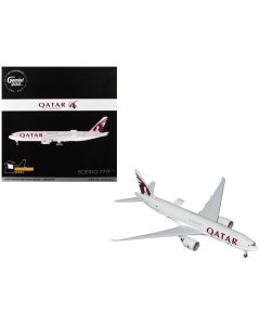 2023 Boeing 777F Qatar Cargo Diecast Model Aircraft 1/200 Gemini 200 Gray Tail Graphics