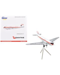 2023 Douglas DC-3 Model Aircraft Qantas Airways VH-EBU 1/200 Diecast Gemini 200