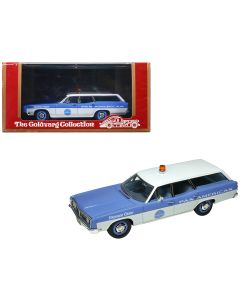 1970 Ford Galaxie Station Wagon 1/43 Model Car Blue White Interior Limited Edition