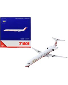 1982 McDonnell Douglas MD-82 TWA 1/400 Diecast Model Airplane GeminiJets