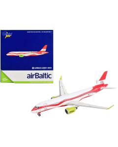 2023 Airbus A220-300 Air Baltic Diecast Model Airplane 1/400 by GeminiJets