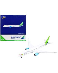 2019 Boeing 787-9 Diecast Model Airplane Bamboo Airways 1/400 Scale Green Tail