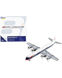 2023 Lockheed L-188 Electra Diecast Model Airplane - Braniff Airways 1/400 Scale