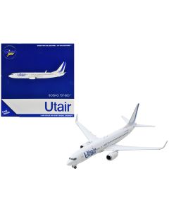 2023 Boeing 737-800 Diecast Model Airplane Utair 1/400 Scale Blue Tail Stripes