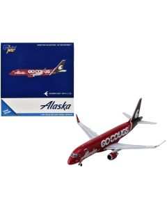 2023 Embraer ERJ-175 Alaska Airlines Diecast Model 1/400 N661QX Red Gray Tail