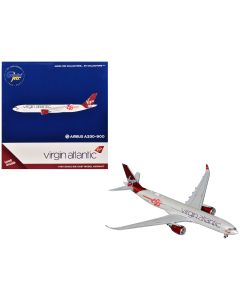 2023 Airbus A330-900 Virgin Atlantic G-VSRB Diecast Model 1/400 Gray Red Tail