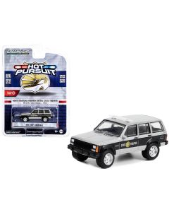 1995 Jeep Cherokee Black Silver Metallic NC Highway Patrol Hot Pursuit 1/64 Diecast