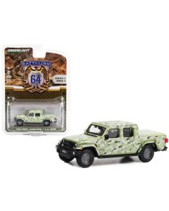 2022 Jeep Gladiator Pickup Truck 1/64 Diecast Model U.S. Army Military-Spec Camouflage