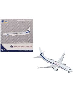 2023 Boeing 737 MAX 8 BBJ RAAF Diecast Model Aircraft 1/400 GeminiJets Blue Stripes