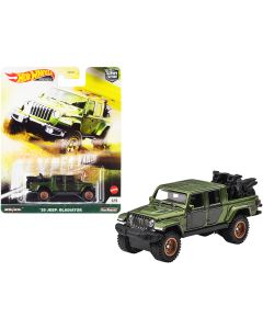 2020 Jeep Gladiator Rubicon Truck Diecast Green Metallic Hot Wheels Hyper Haulers