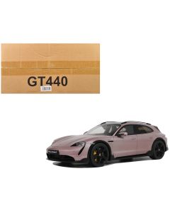 2022 Porsche Taycan Turbo S Cross Turismo 1/18 Model Car Pink Metallic GT Spirit