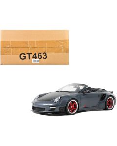 2023 Porsche 911 LB-Works Alpha 9 Gray Black Hood 1/18 Model Car GT Spirit