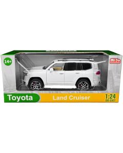 2023 Toyota Land Cruiser 1/24 White Diecast Model Car Collectible