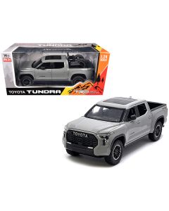 2023 Toyota Tundra TRD 4x4 Diecast Model Car Cement Gray Sunroof Wheel Rack 1/24