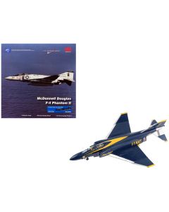 1970 McDonnell Douglas F-4J Phantom II Blue Angels Diecast Model 1/72 by Hobby Master