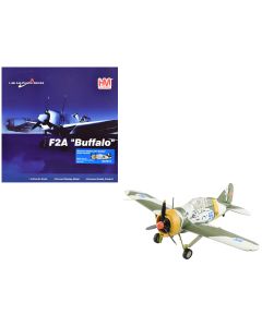 1942 Brewster F2A Model 239 Buffalo Fighter Aircraft 1/48 Diecast by Hobby Master