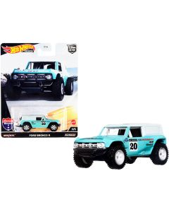 2023 Hot Wheels Ford Bronco R #20 Turquoise White Top Diecast Car American Scene