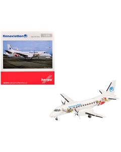 2023 Saab 340 Diecast Model Aircraft - Finnaviation Santa Livery 1/200 Scale