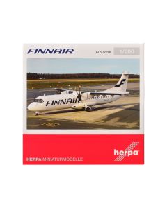 2008 ATR 72-500 FinnAir Diecast Model Airplane 1/200 Scale by Herpa