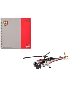 1970 Aerospatiale Alouette III Police Helicopter 1/72 Diecast Model Herpa