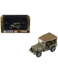 1945 U.S. Army 1/4 Ton Military Vehicle Diecast Model - Gen. Douglas MacArthur Leyte WWII, 1/72 Scale