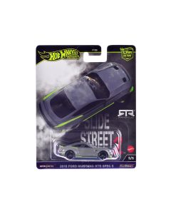 2018 Ford Mustang RTR Spec 5 Diecast Model Car Gray Slide Street 2 by Hot Wheels