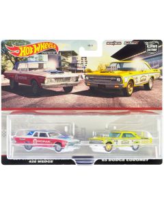 1963 Plymouth Belvedere 426 Wedge MOPAR Diecast Model Car White Red Blue Top  
1965 Dodge Coronet Eastbound and Crowned Diecast Model Car Yellow White Hot Wheels