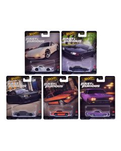 2025 Hot Wheels Fast & Furious 5-Piece Diecast Model Car Set