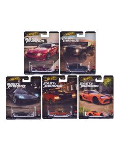 2025 Hot Wheels Fast & Furious 5-Piece Set Model Cars Collectible
