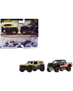 2017 Ford F-150 Raptor Pickup Truck #17 Black Stripes Diecast Model Car  
Ford Bronco R Gold Metallic Diecast Model Car by Hot Wheels