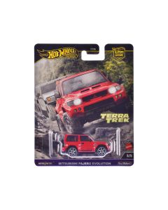 1997 Mitsubishi Pajero Evolution Diecast Model Car RHD Red Terra Trek by Hot Wheels