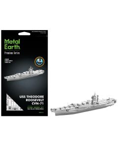 2023 USS Theodore Roosevelt CVN-71 Aircraft Carrier Model Kit - Expert Difficulty, Metal Earth Steel