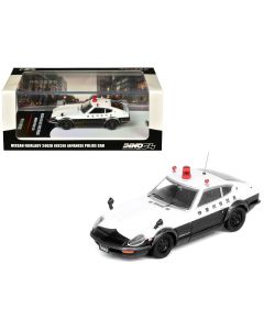 2023 Nissan Fairlady 240ZG RHD Black & White Japanese Police 1/64 Diecast Model Car