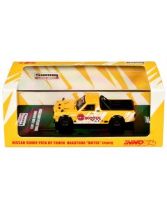 2023 Nissan Sunny Hakotora Pickup Truck RHD Diecast Model Car 1/64 Motul Yellow